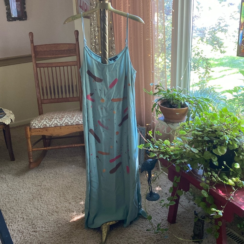 Eileen fisher spaghetti sundress(hand painted)